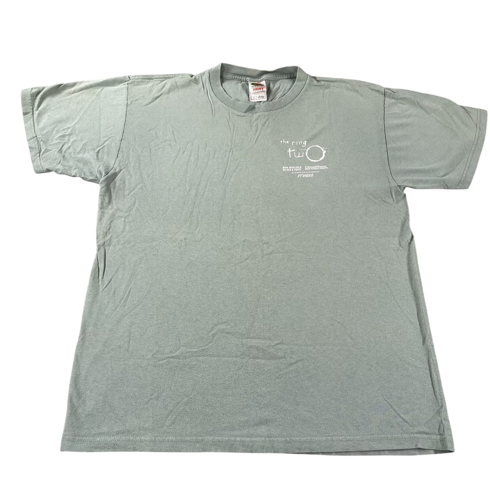 The Ring 2 Vintage 2005 T-Shirt Movie Film Size Large Green Horror Thriller Tee*